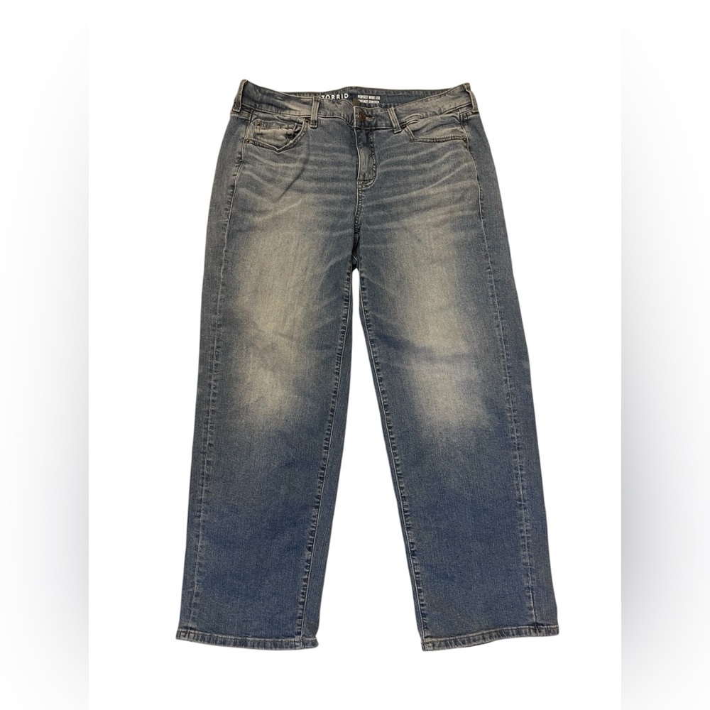 Torrid Women's Wide Leg Jeans - Washed Blue